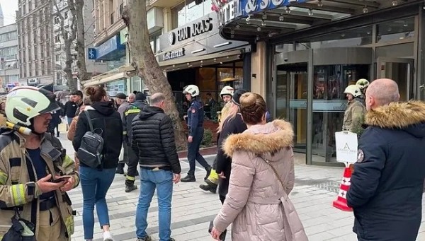 İstanbul Mecidiyeköy'deki otelin elektrik panosunda yangın çıktı!